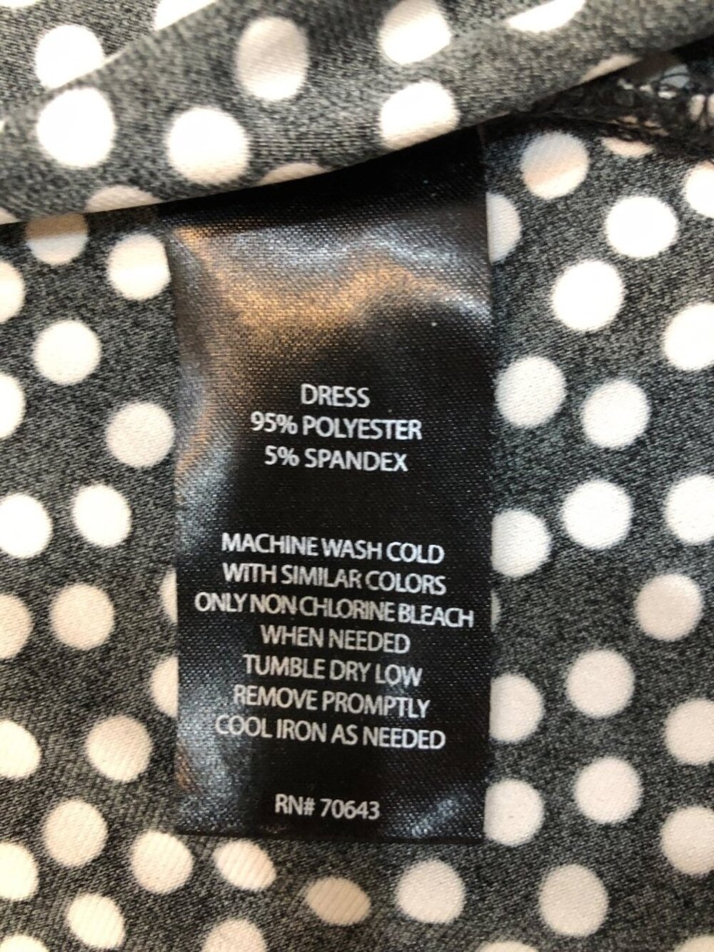 Jessica Howard Sleeveless Fit & Flare Black & White Polka Dot Midi Dress Size 8 - Picture 9 of 9